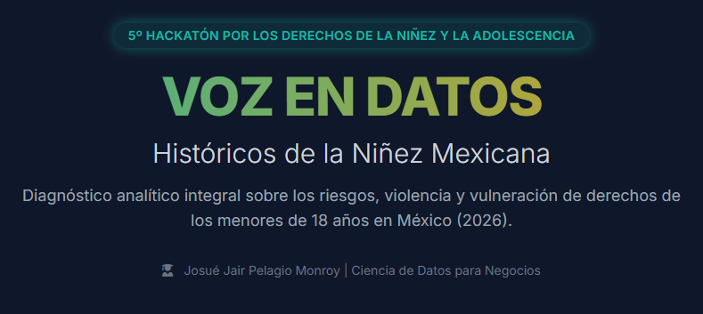 Portada del proyecto Voz en Datos: Históricos de la Niñez Mexicana
